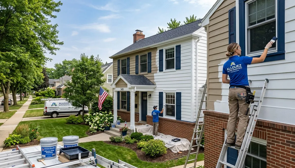 Professional house painting service in Green Bay WI transforming residential exteriors
