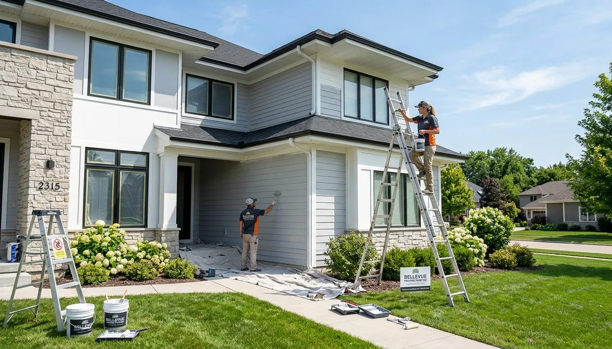 Professional house exterior painting service in Green Bay WI by paintinggreenbaywi.com