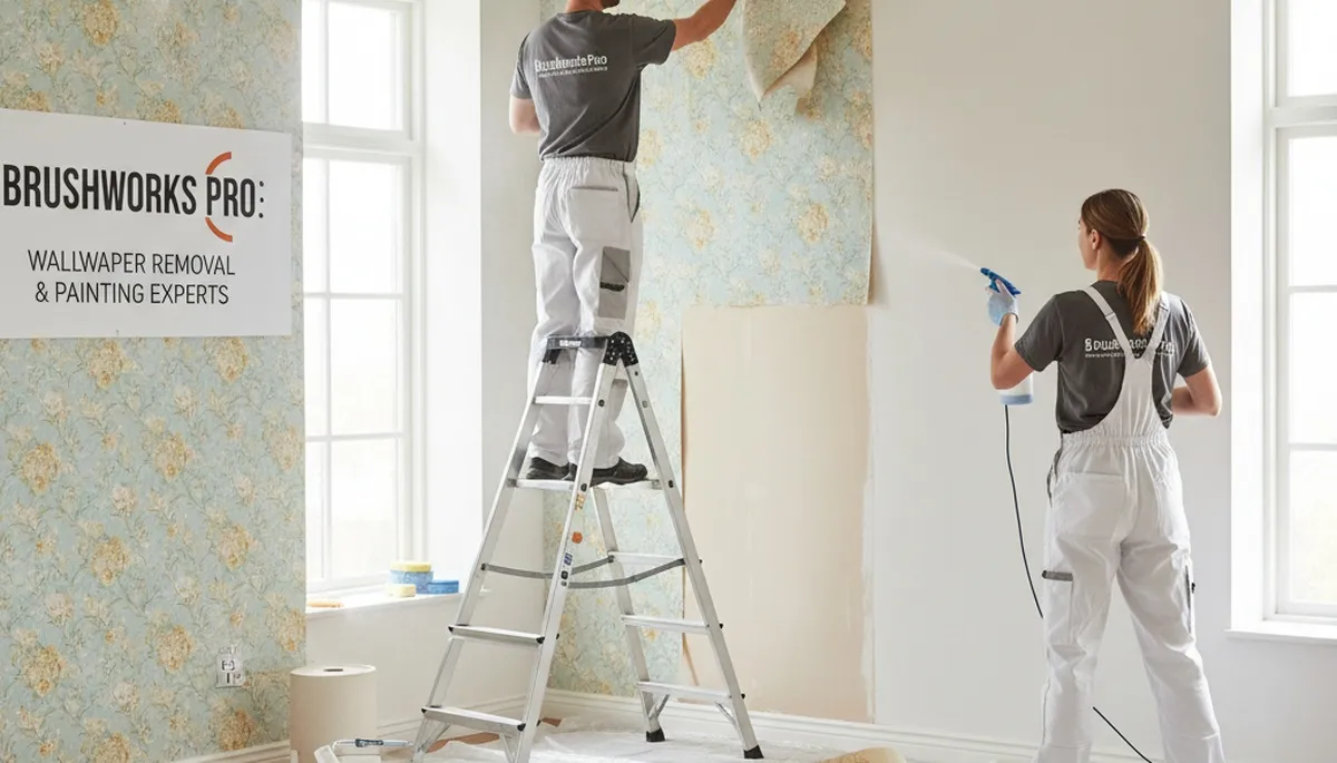 Professional wallpaper removal in Green Bay WI preparing walls for painting in older homes